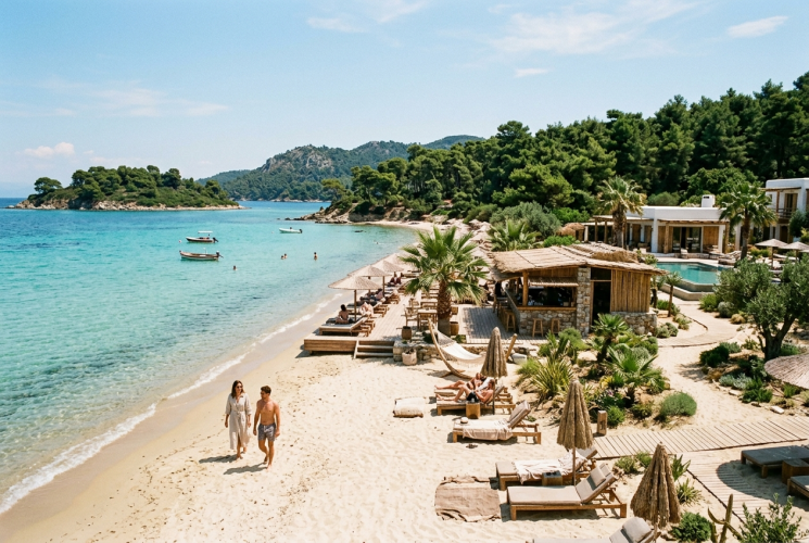 Ekies All Senses barefoot luxury beachfront on Vourvourou bay Halkidiki Greece